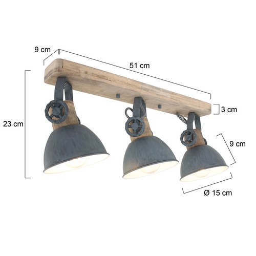 Industrie deckenlampe 2133gr - industrie,