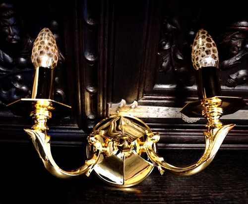 Wandlampe messing lampe - ,